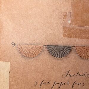 Foldable boho banner NO STRING tan beige brown black theme